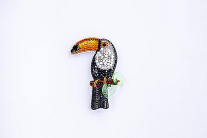 Toucan Bird - Readymade Beaded Brooch