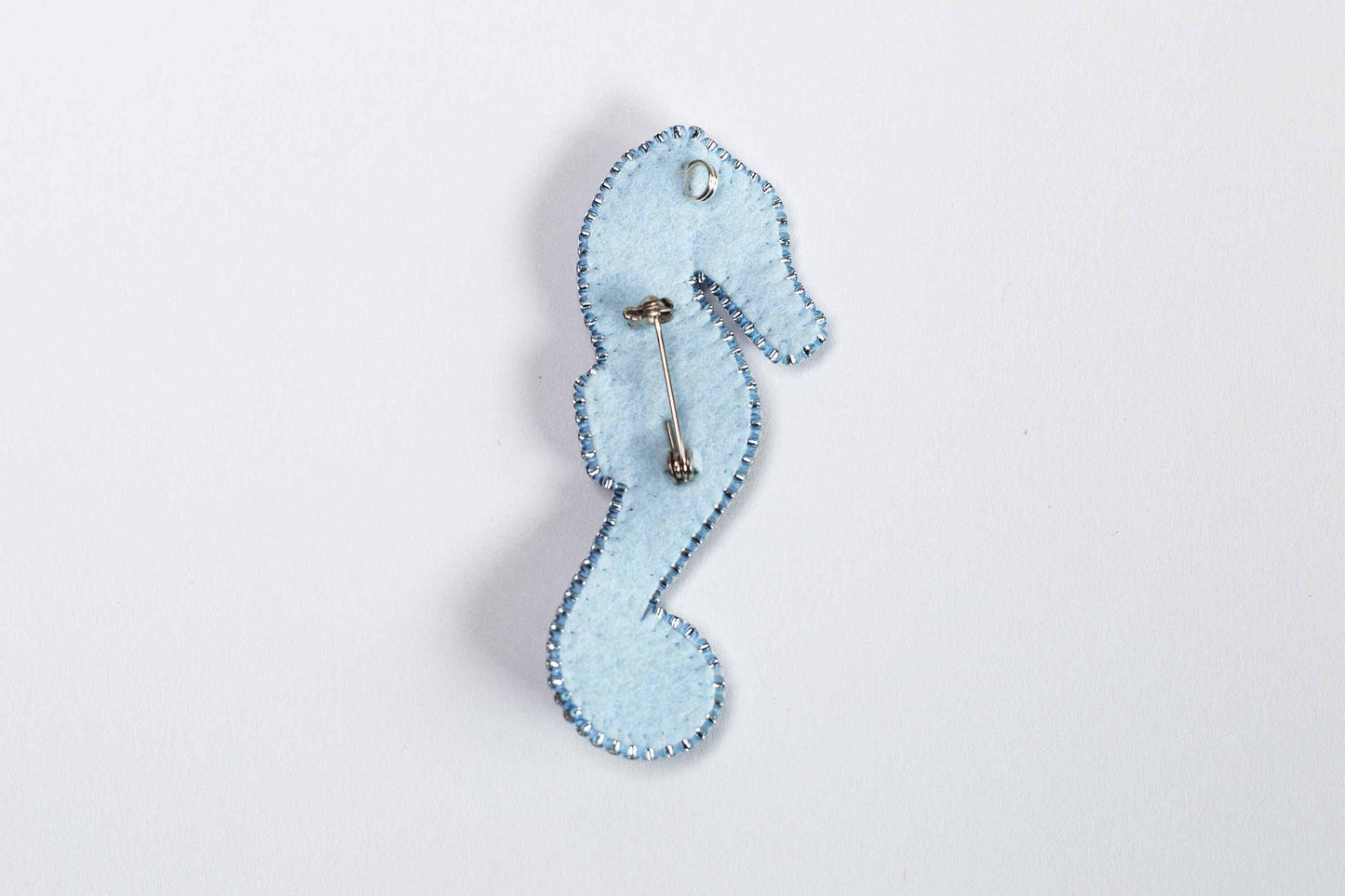 Seahorse - Readymade Beaded Brooch