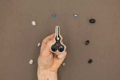Scissors - Readymade Beaded Brooch