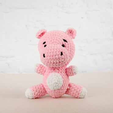 Crochet Hippo Plushie - Amigurumi Toys Readymade