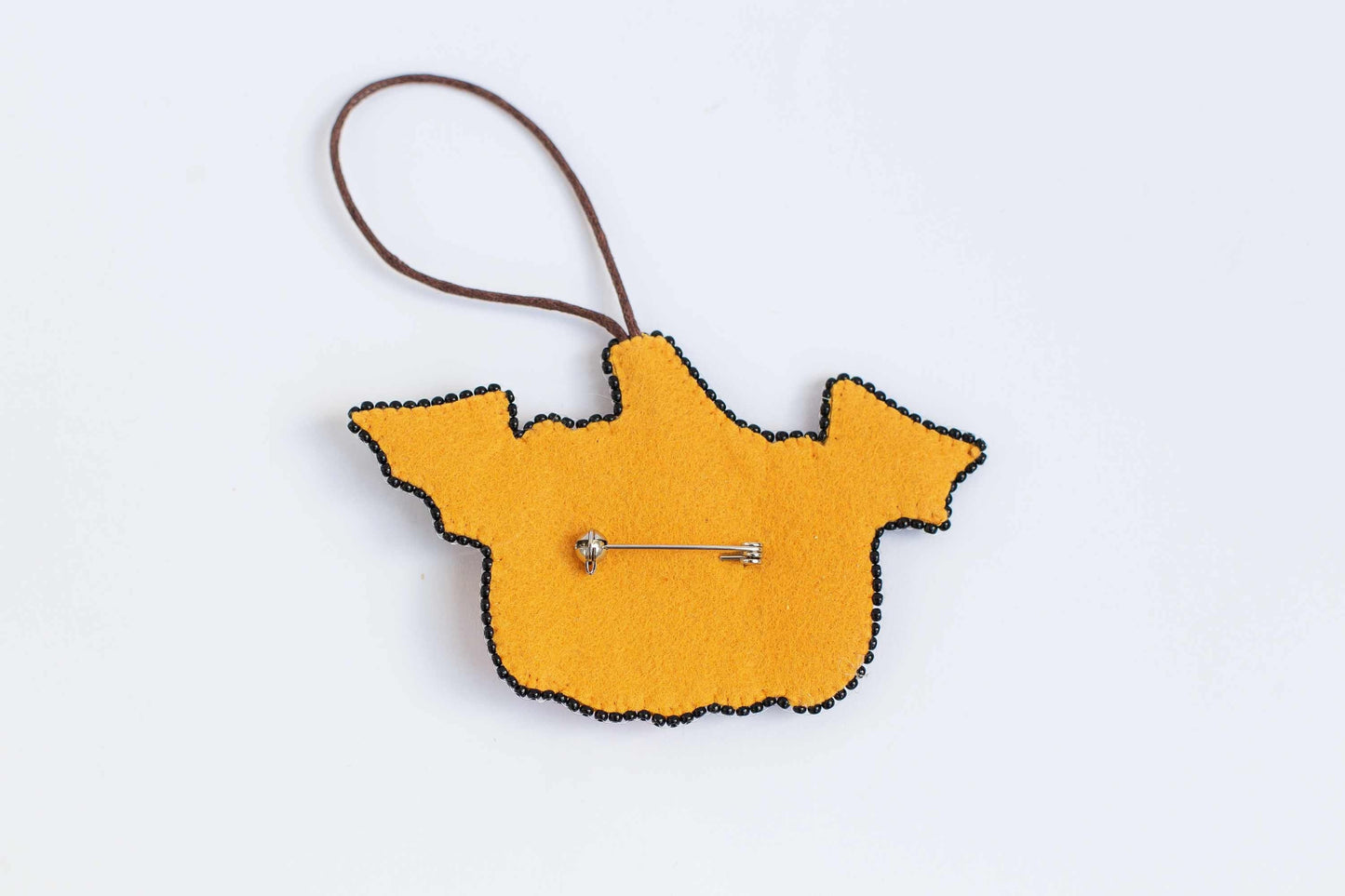 Halloween Pumpkin - Readymade Beaded Brooch