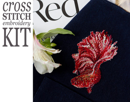 Veiltail Cross stitch Embroidery DIY Kits