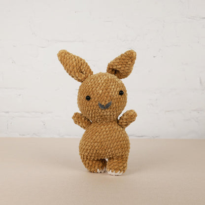 a small brown stuffed animal sitting on top of a table