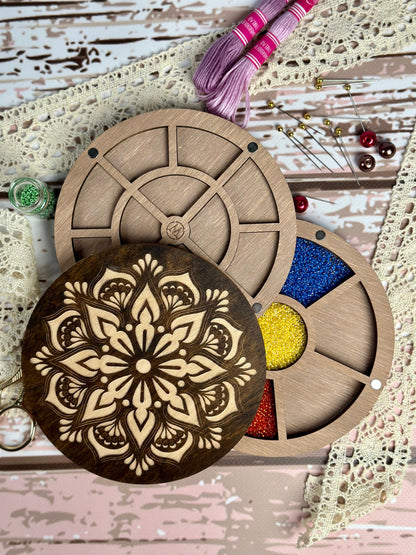 a group of craft supplies sitting on top of a table