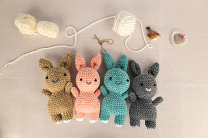 Crochet Bunny Plushie - Amigurumi Toys Readymade
