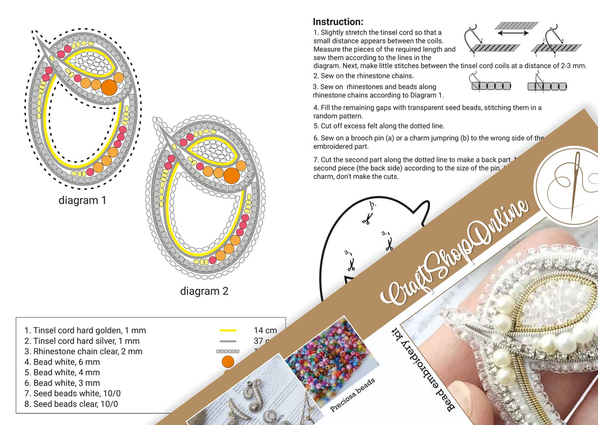 a brochure with instructions on how to make a ring