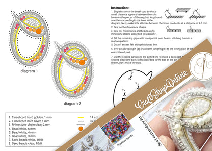 a brochure with instructions on how to make a ring