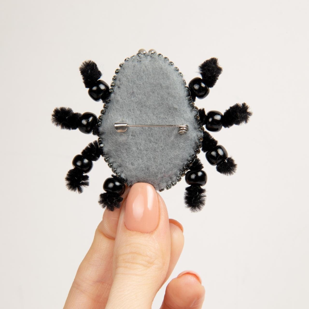 Spider - Readymade Beaded Brooch