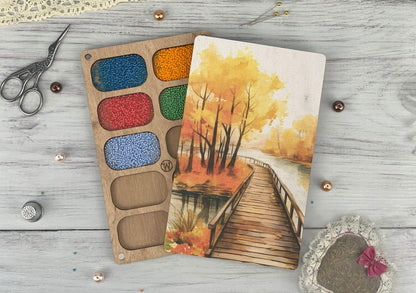 Wooden Seed Bead Organizer