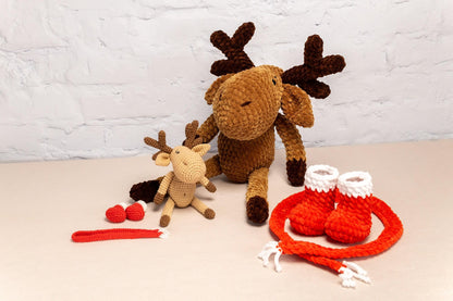 Christmas Reindeer Plushie - Amigurumi Toys Readymade