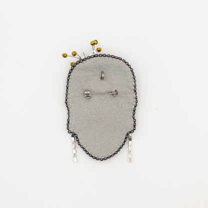 a piece of cloth with a clock on it