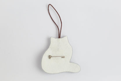 Cat - Readymade Beaded Brooch