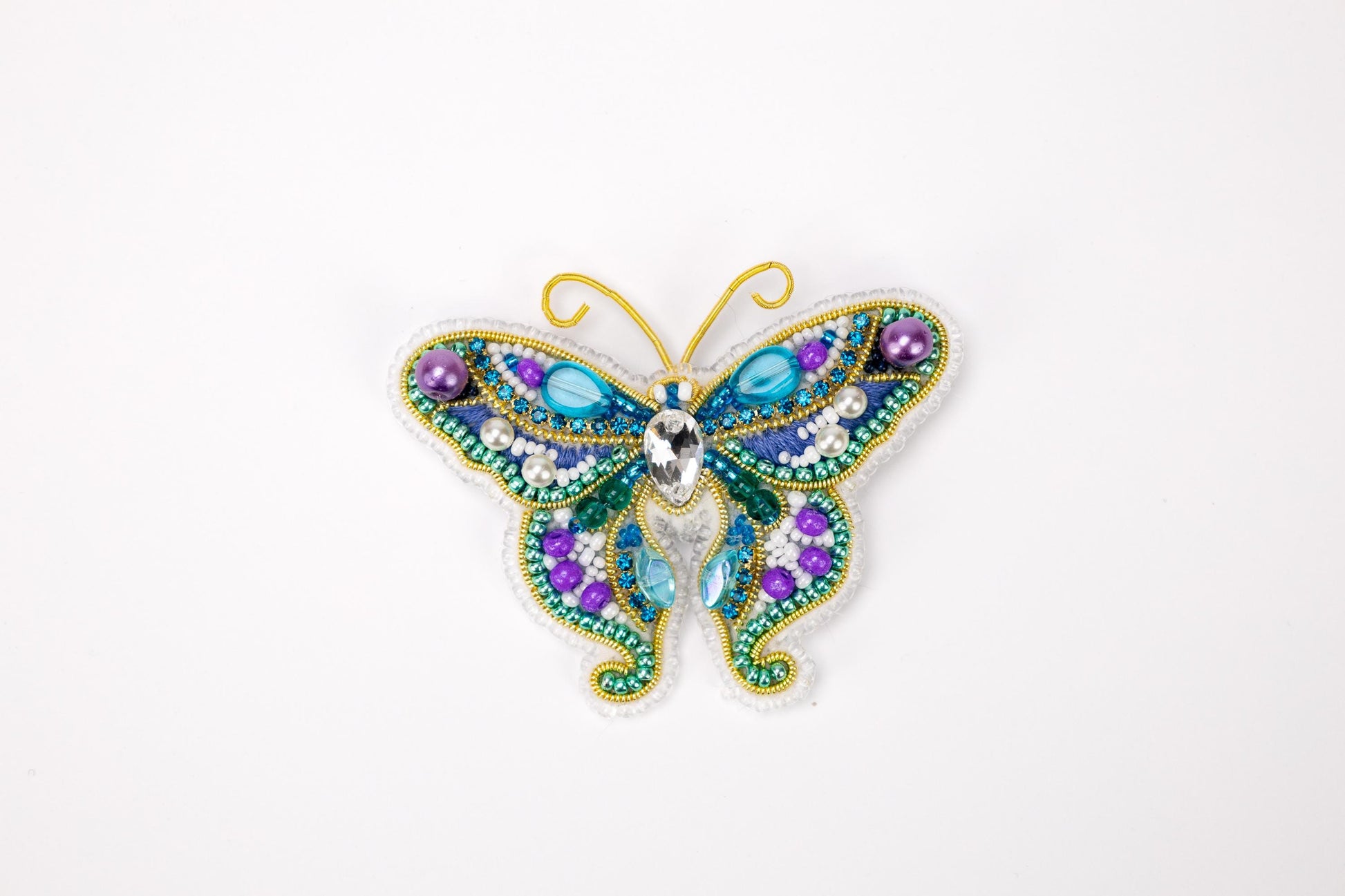 a brooch with a butterfly design on it