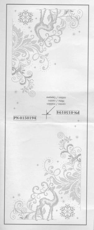 Christmas Table Runner Cross stitch Embroidery DIY Kits