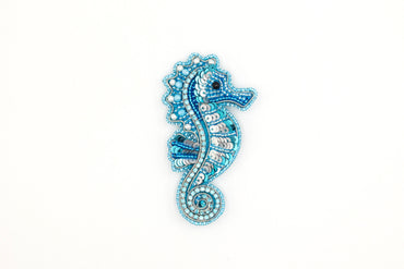 Seahorse - Readymade Beaded Brooch