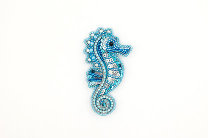 Seahorse - Readymade Beaded Brooch
