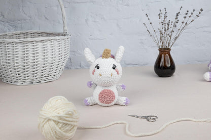 Crochet Unicorn Plushie - Amigurumi Toys Readymade