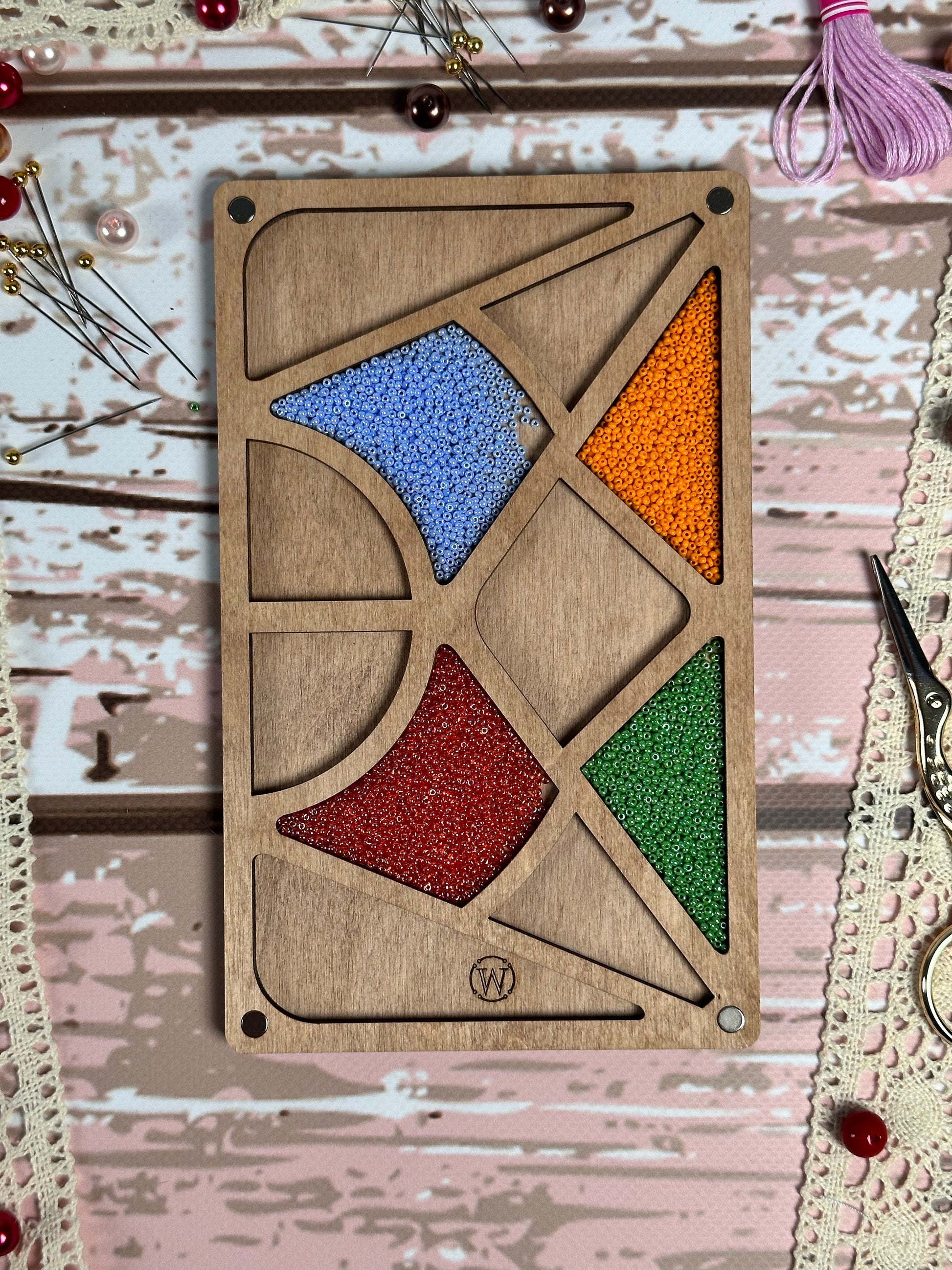 a picture of a piece of wood with a design on it