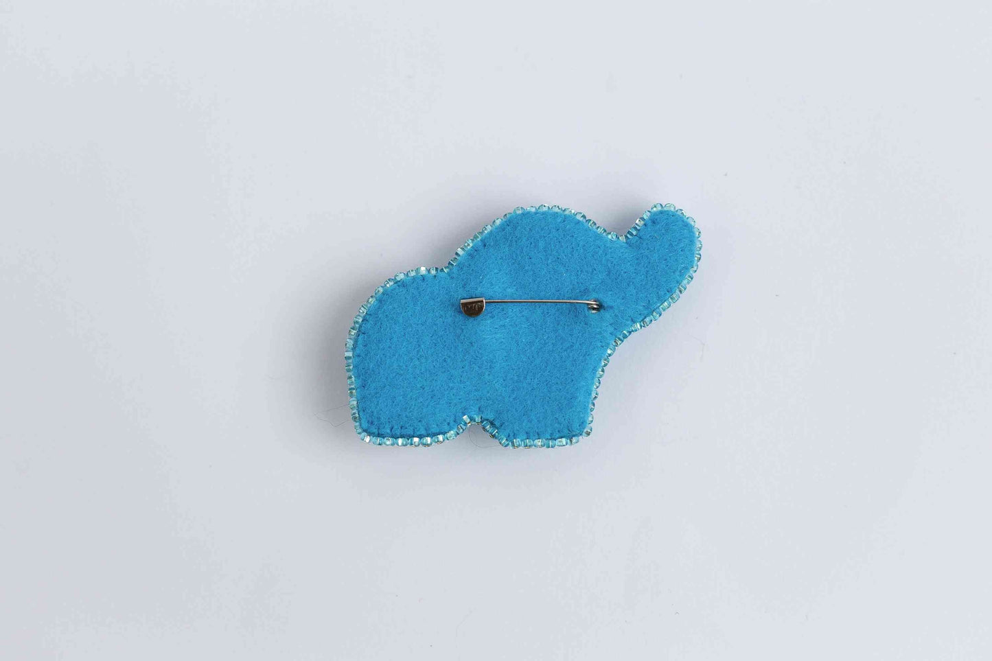 Elephant - Readymade Beaded Brooch