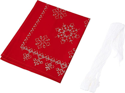 Christmas Table Runner Cross stitch Embroidery DIY Kits