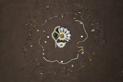 Carnival Mask - Readymade Beaded Brooch