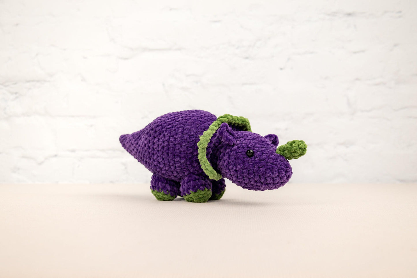 Crochet Dinosaur Plushie - Amigurumi Toys Readymade
