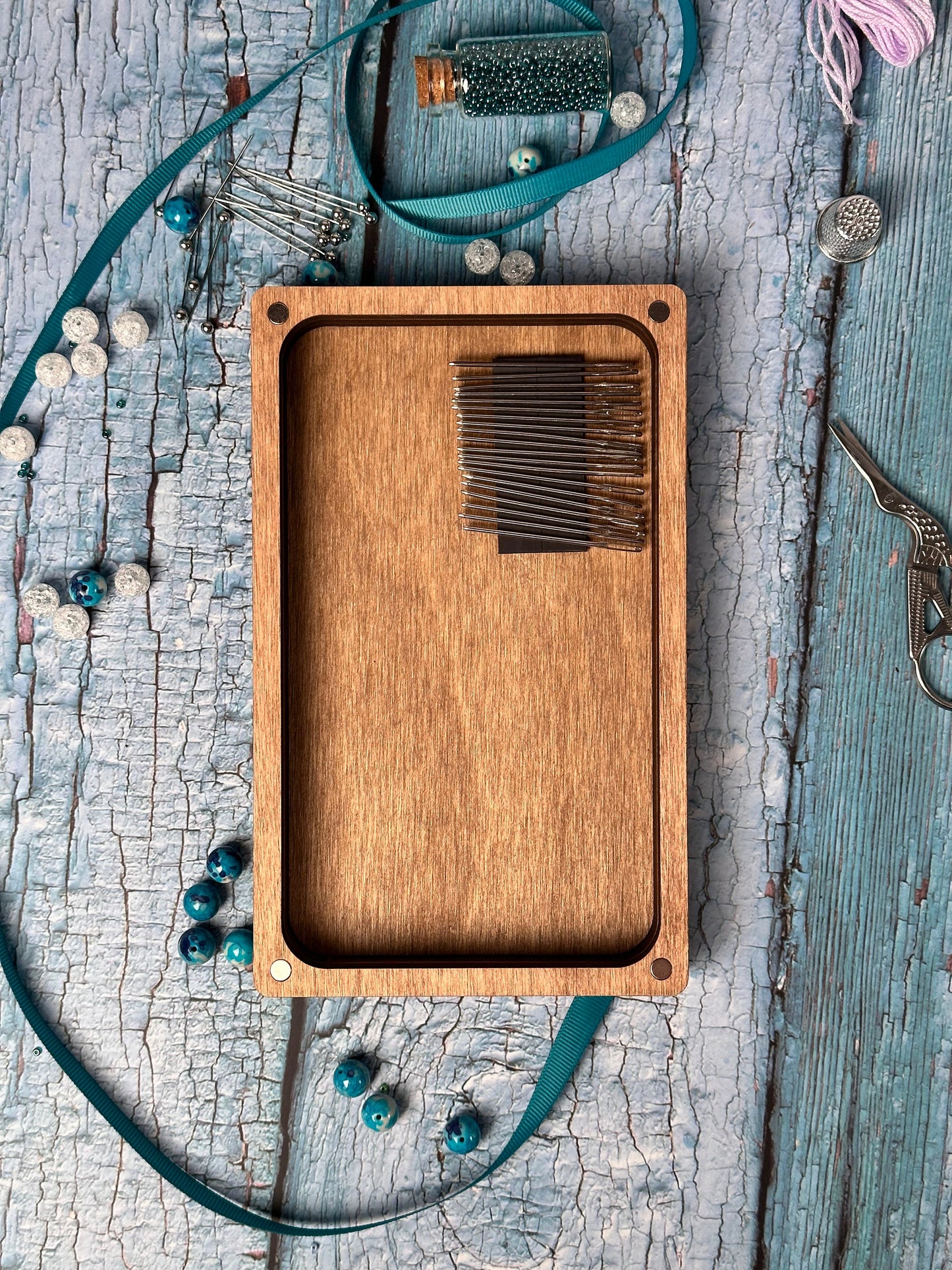 a close up of a piece of wood on a table