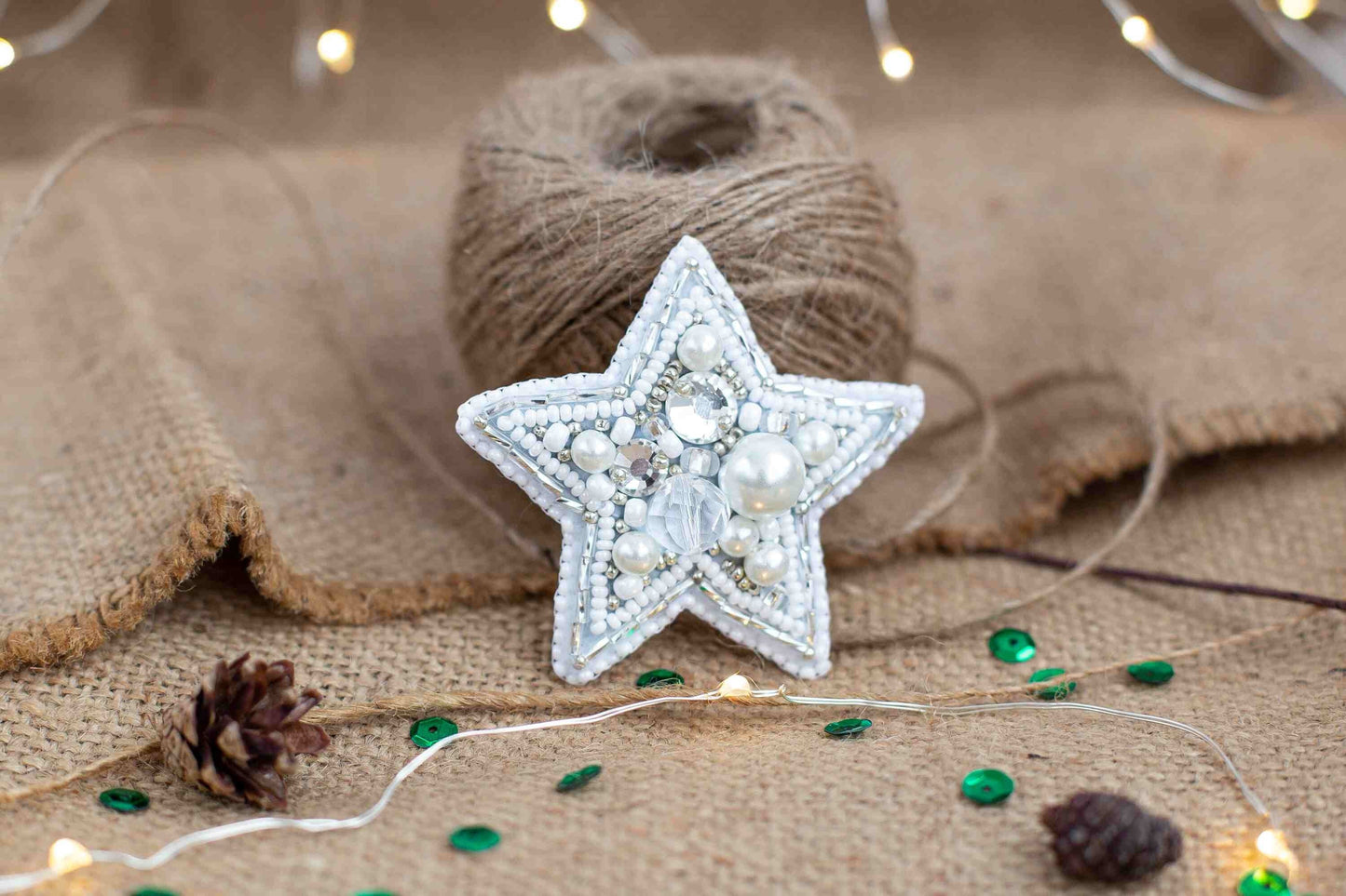 Star - Readymade Beaded Brooch