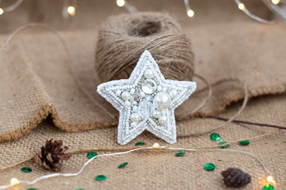 Star - Readymade Beaded Brooch