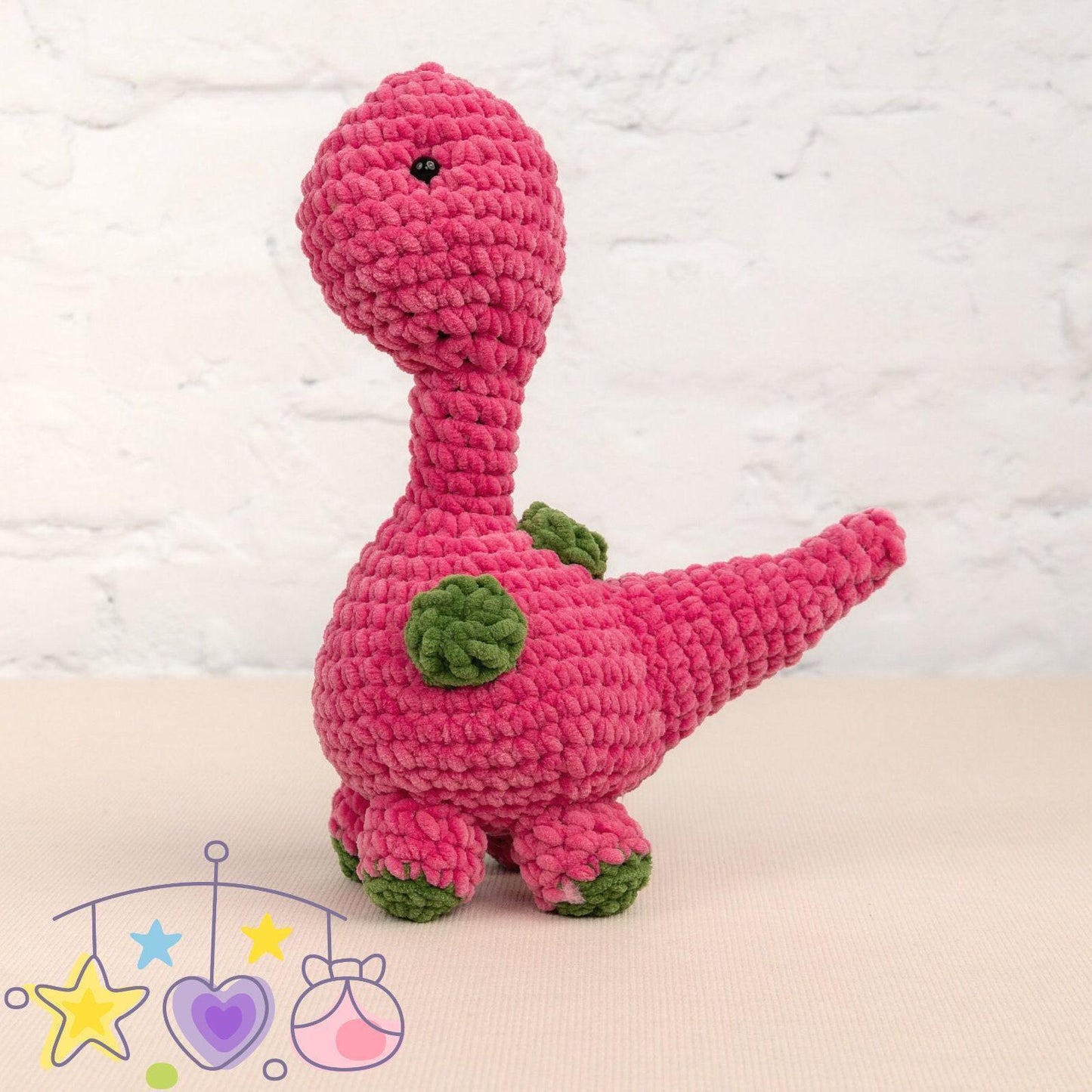 Crochet Dinosaur Plushie - Amigurumi Toys Readymade