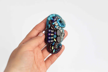Seahorse- Readymade Beaded Brooch