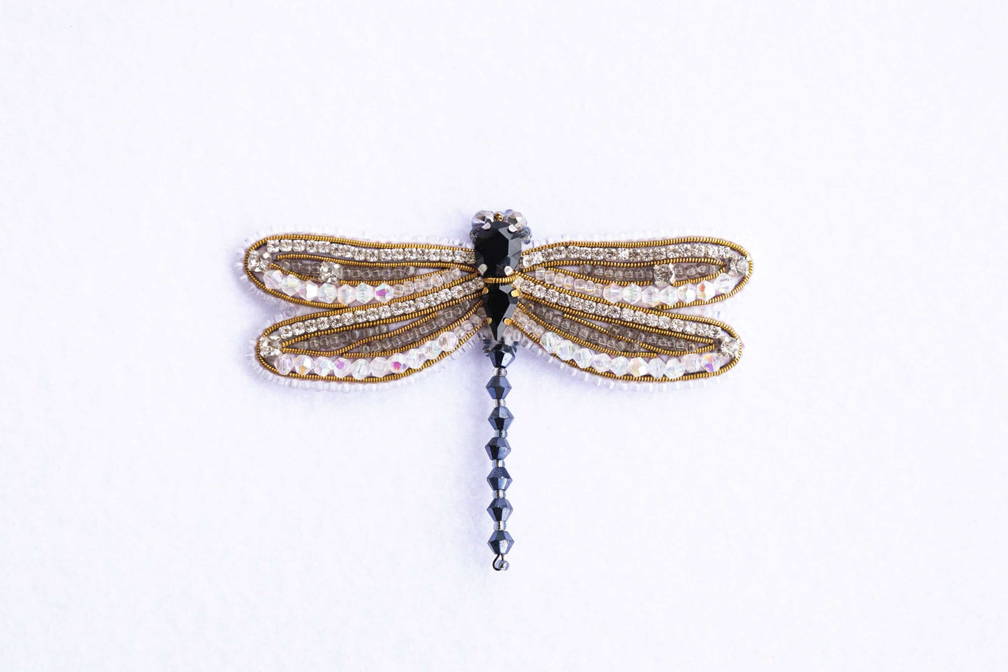 Dragonfly - Readymade Beaded Brooch