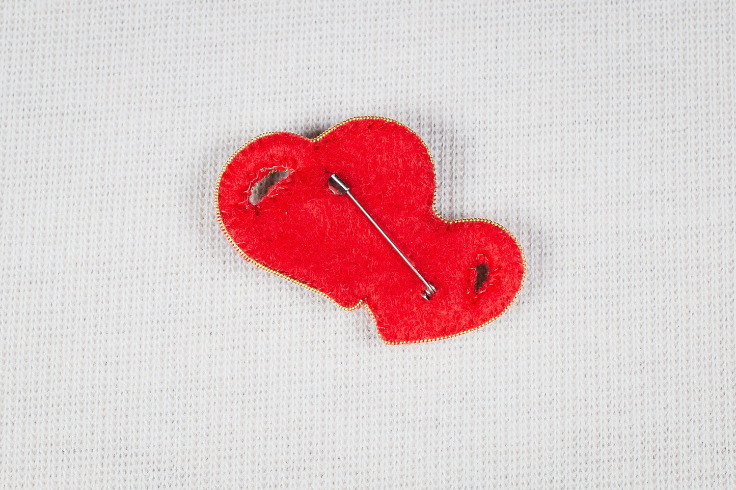 Romantic Hearts- Readymade Beaded Brooch