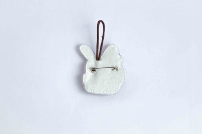 Easter Rabbit - Readymade Beaded Brooch