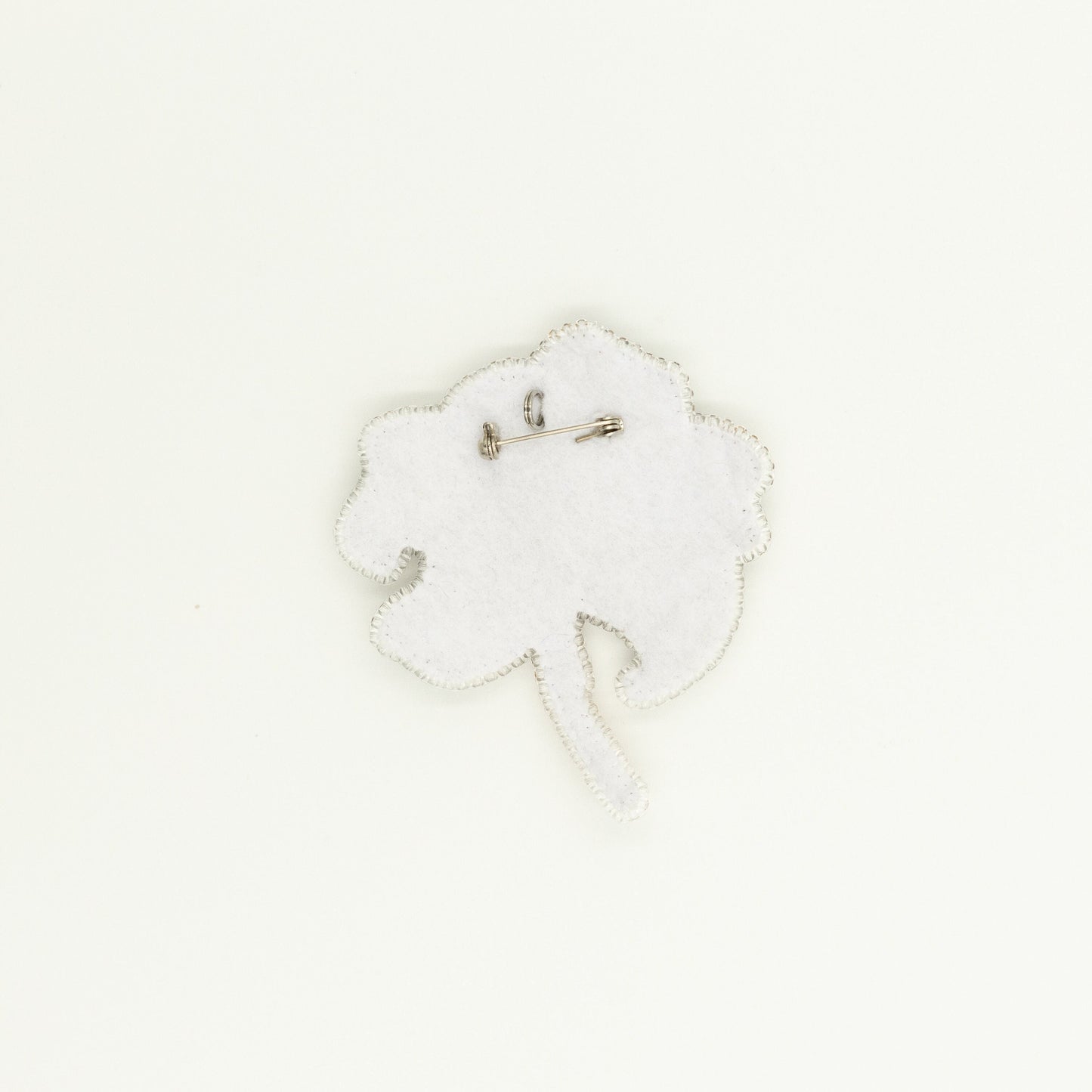 White Lily Flower - Readymade Beaded Brooch