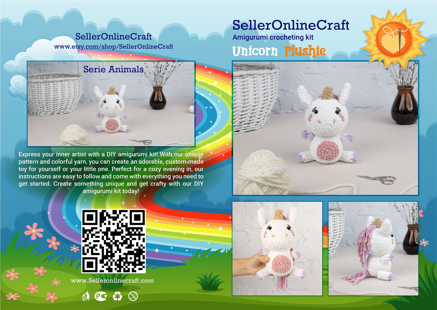 Crochet Unicorn - Amigurumi PDF Pattern