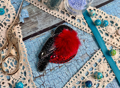 a pair of scissors sitting on top of a table