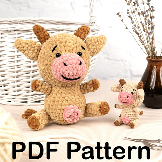 Crochet Cow - Amigurumi PDF Pattern