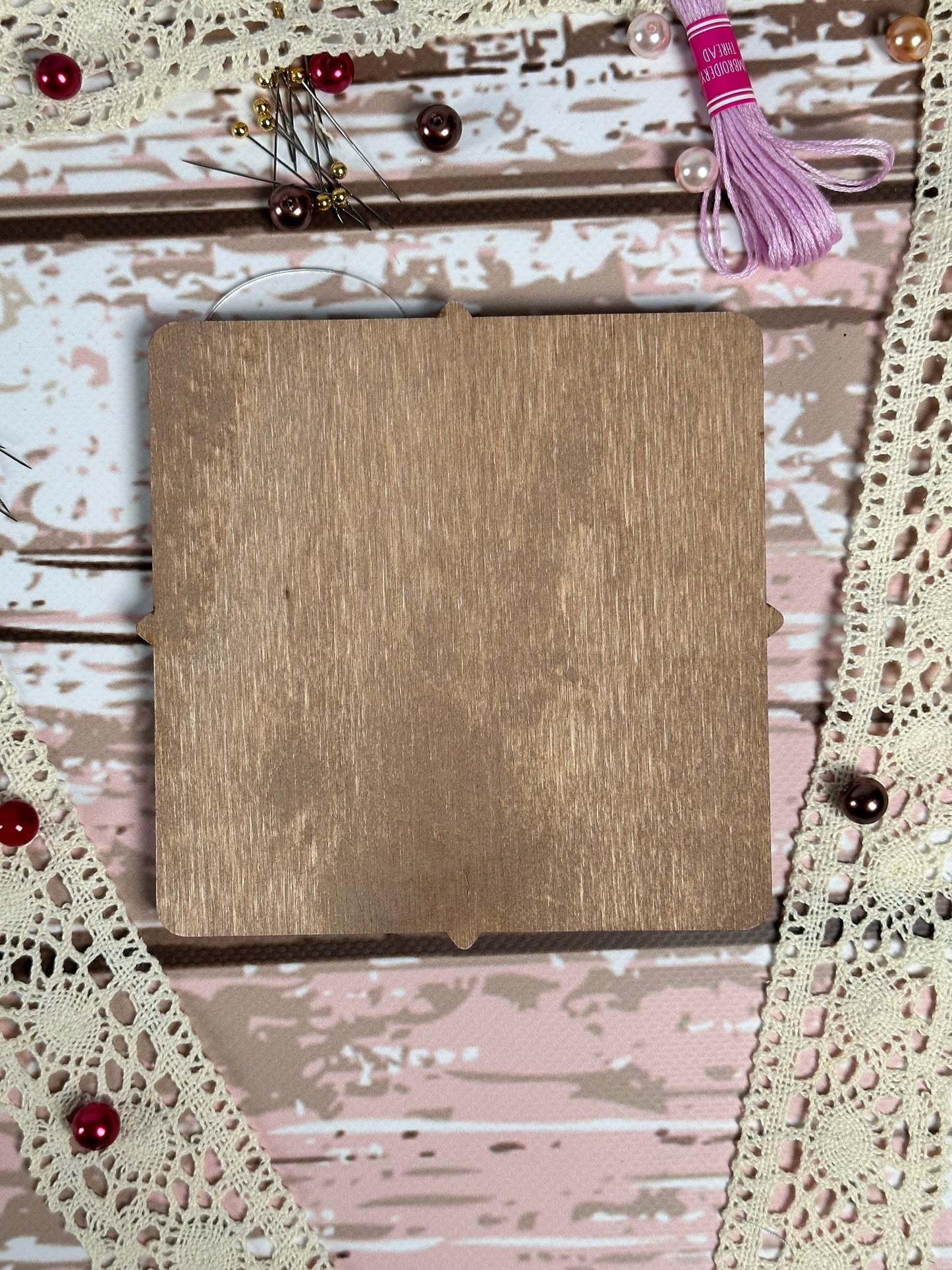 a piece of wood sitting on top of a table