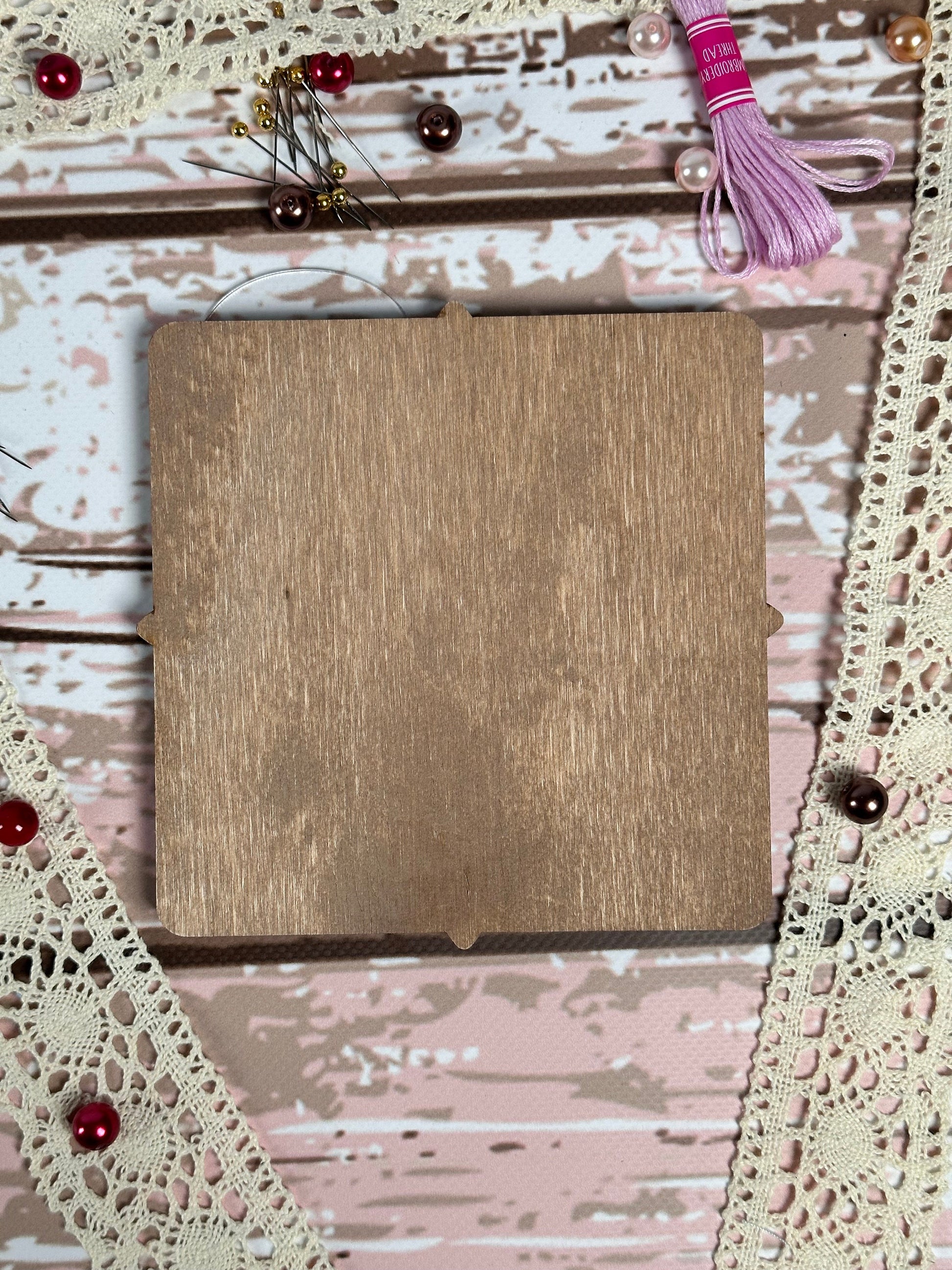 a piece of wood sitting on top of a table