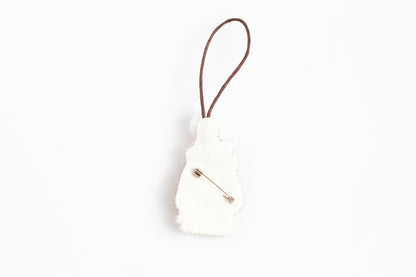 Christmas Cocker Spaniel Dog - Readymade Beaded Brooch