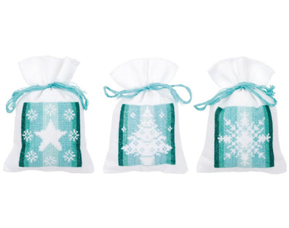 Christmas Sachet Bag Cross stitch Embroidery DIY Kits