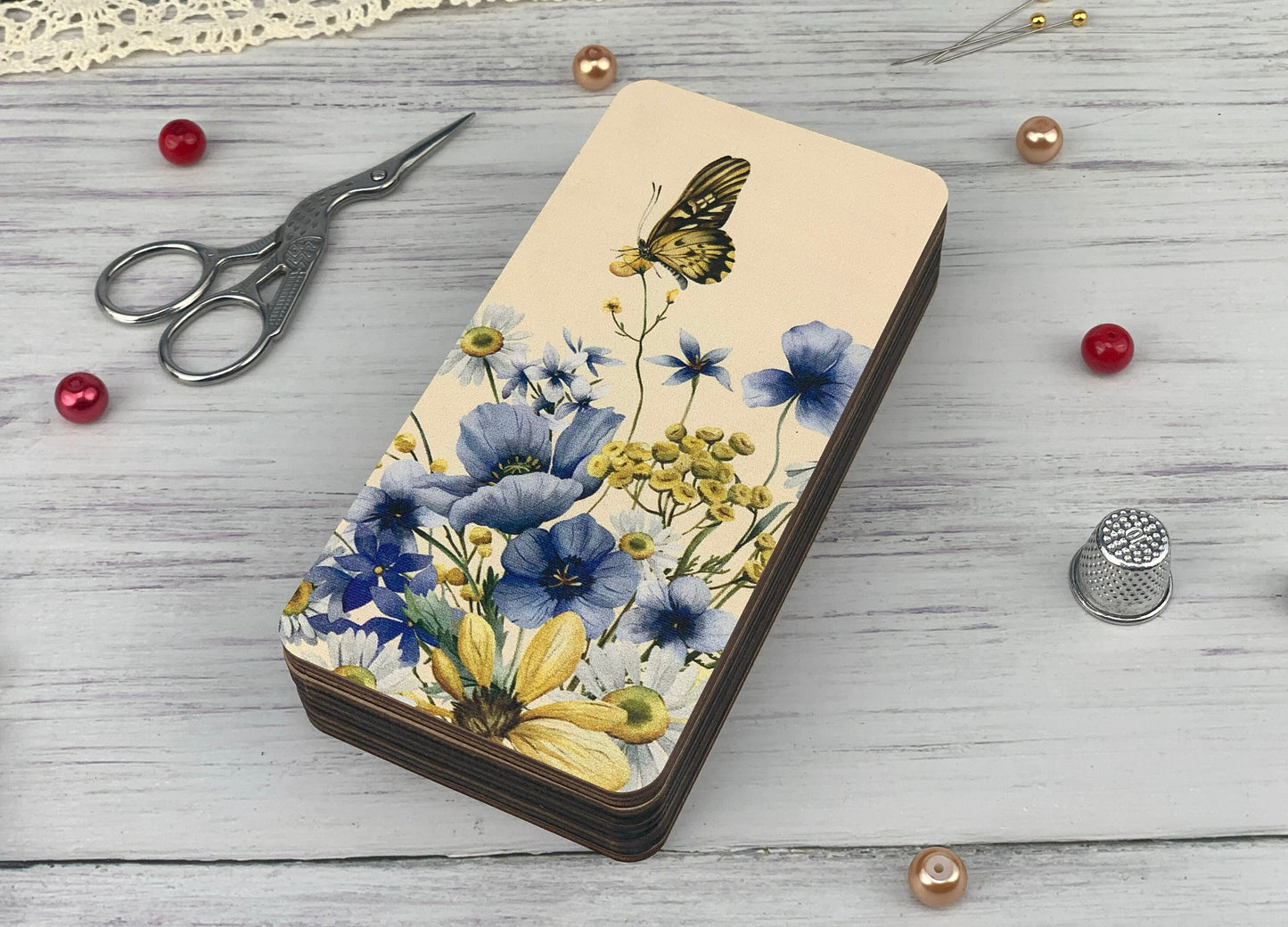 Wooden Needle Holder