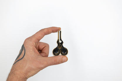 Scissors - Readymade Beaded Brooch