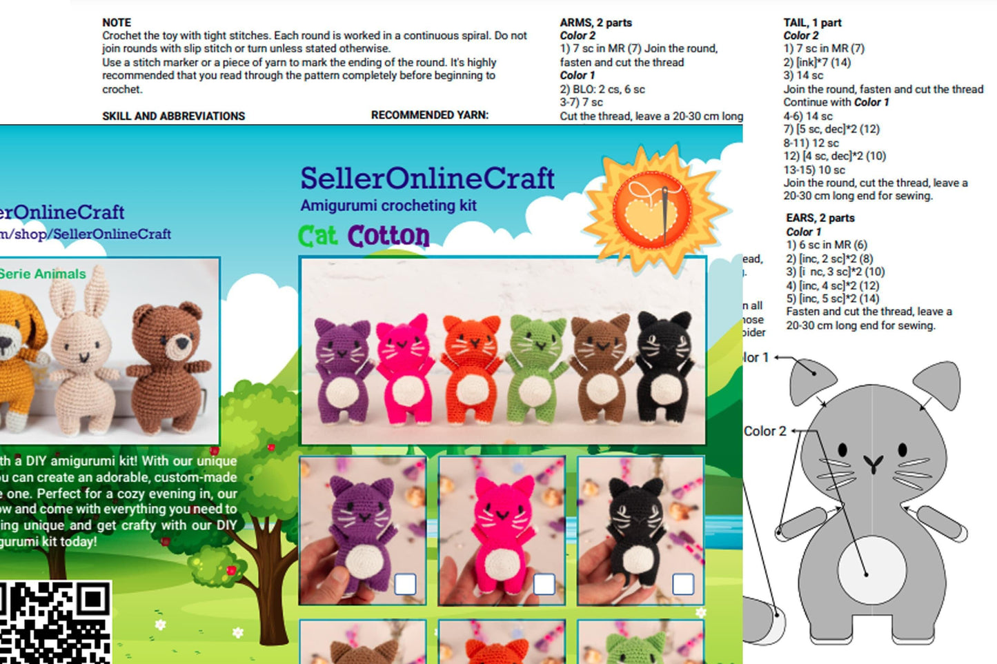 Cat - Crochet Amigurumi DIY kit