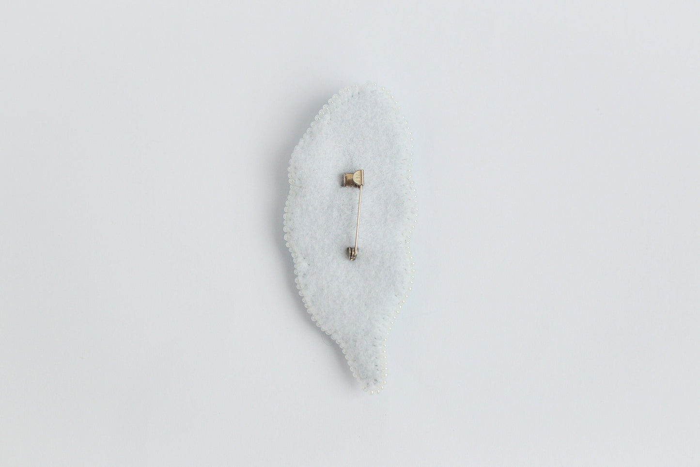 Feather - Readymade Beaded Brooch