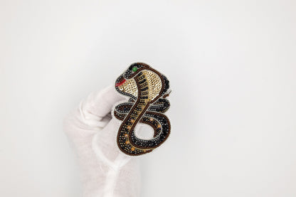 Cobra Snake - Readymade Beaded Brooch