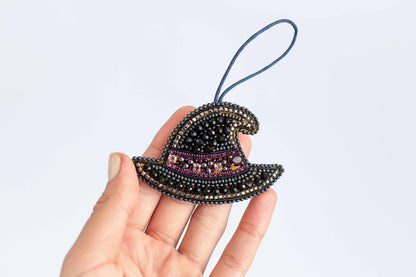 Witch Hat - Readymade Beaded Brooch
