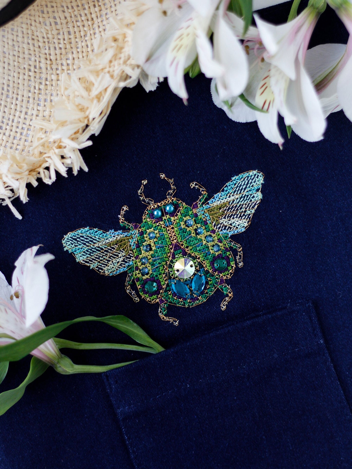 Beetle Cross stitch Embroidery DIY Kits