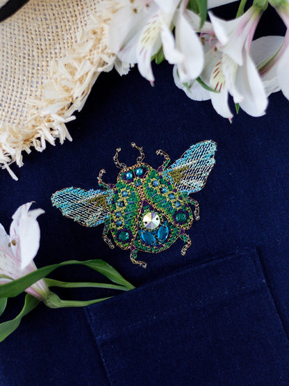 Beetle Cross stitch Embroidery DIY Kits